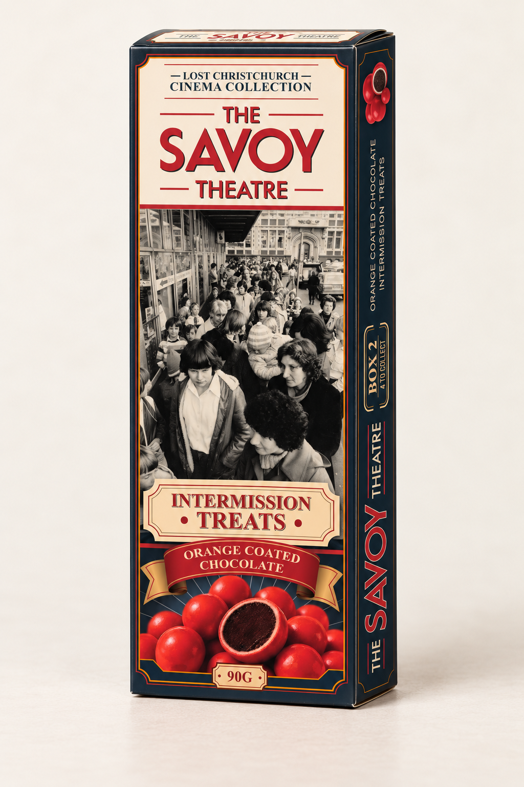 Savoy Intermission Treats 90 g carton — front product view